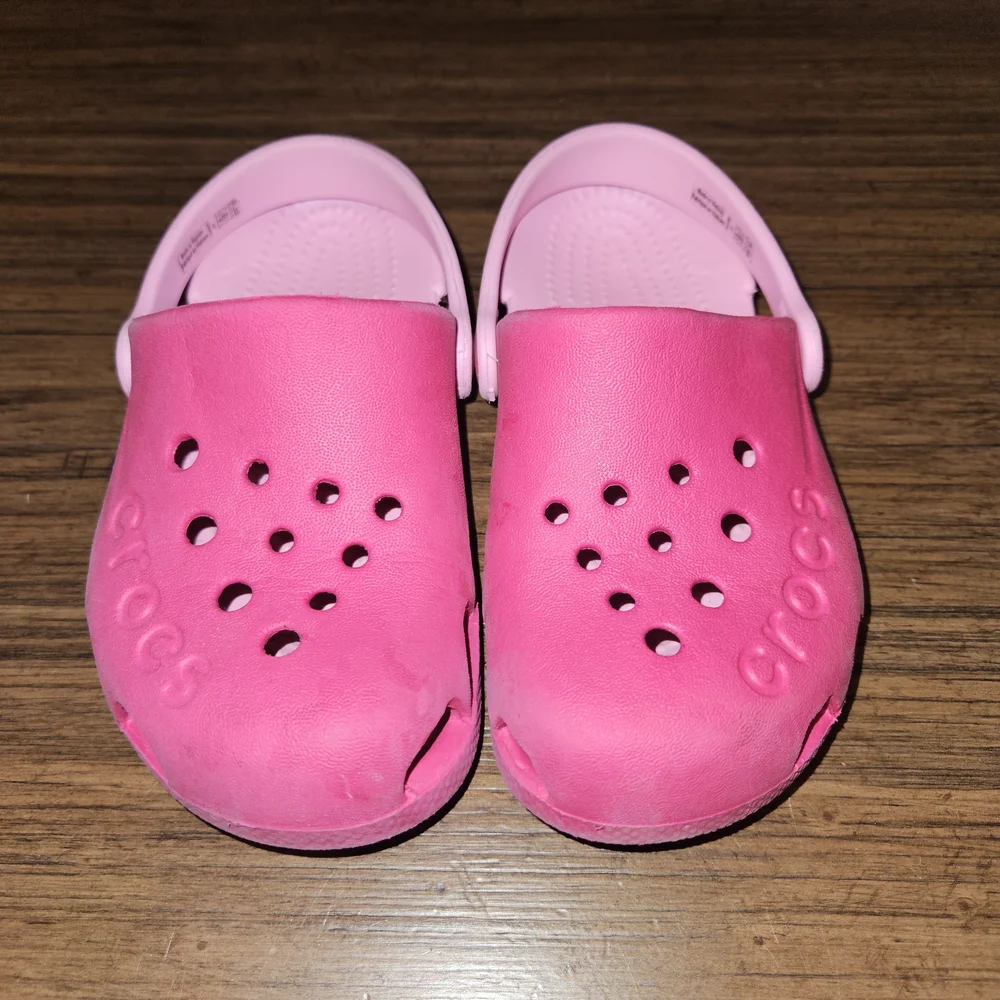 CROCS Kids 2 shade Pink Clogs Size C11
